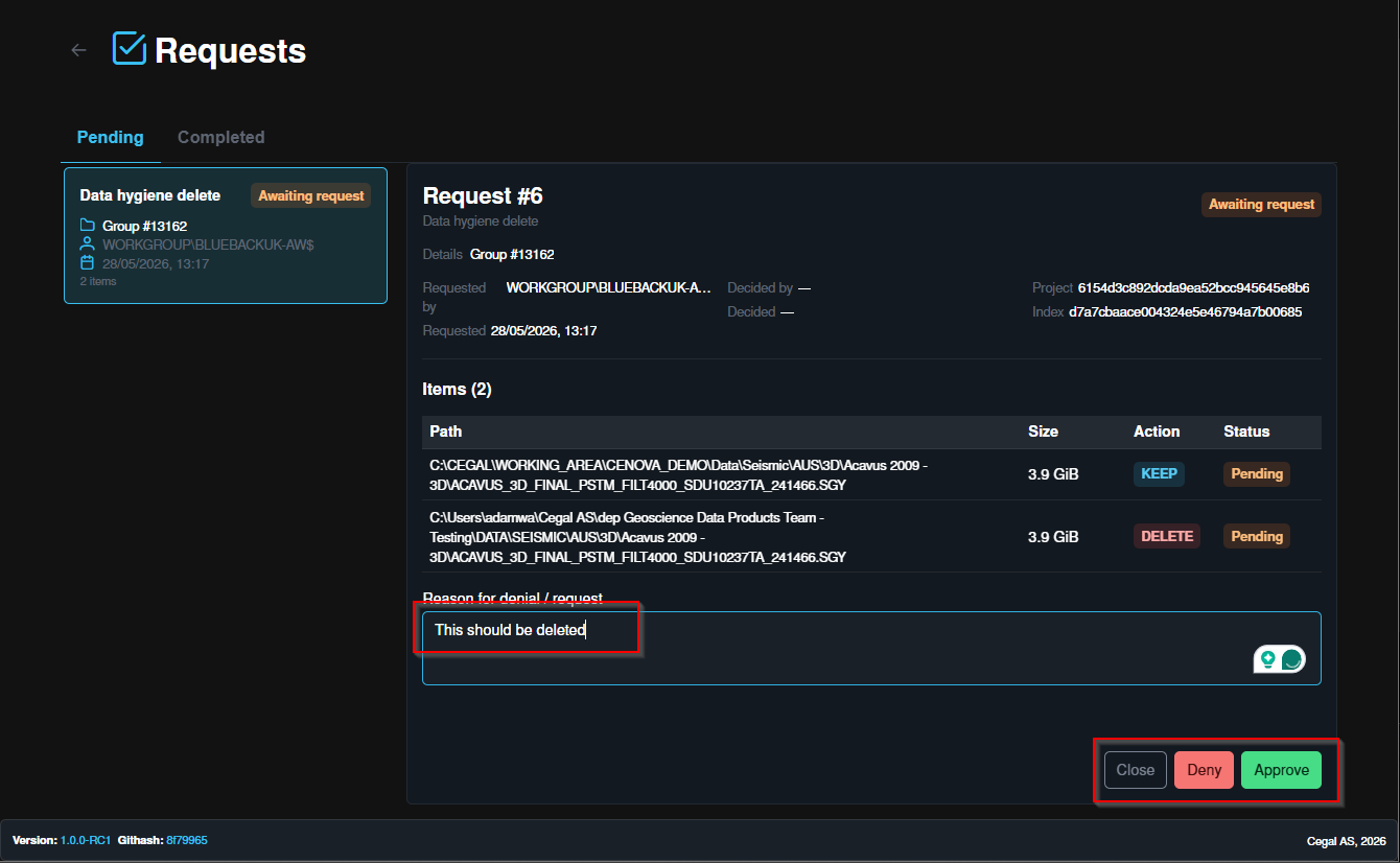 Admin review