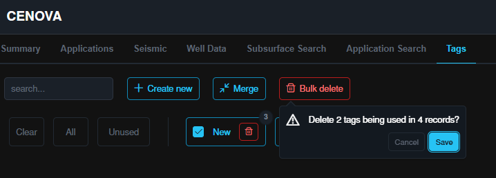 Bulk delete
