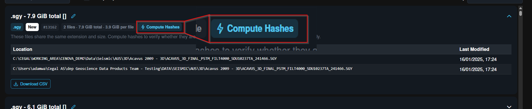 Trigger MD5 hash