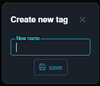 Tag create